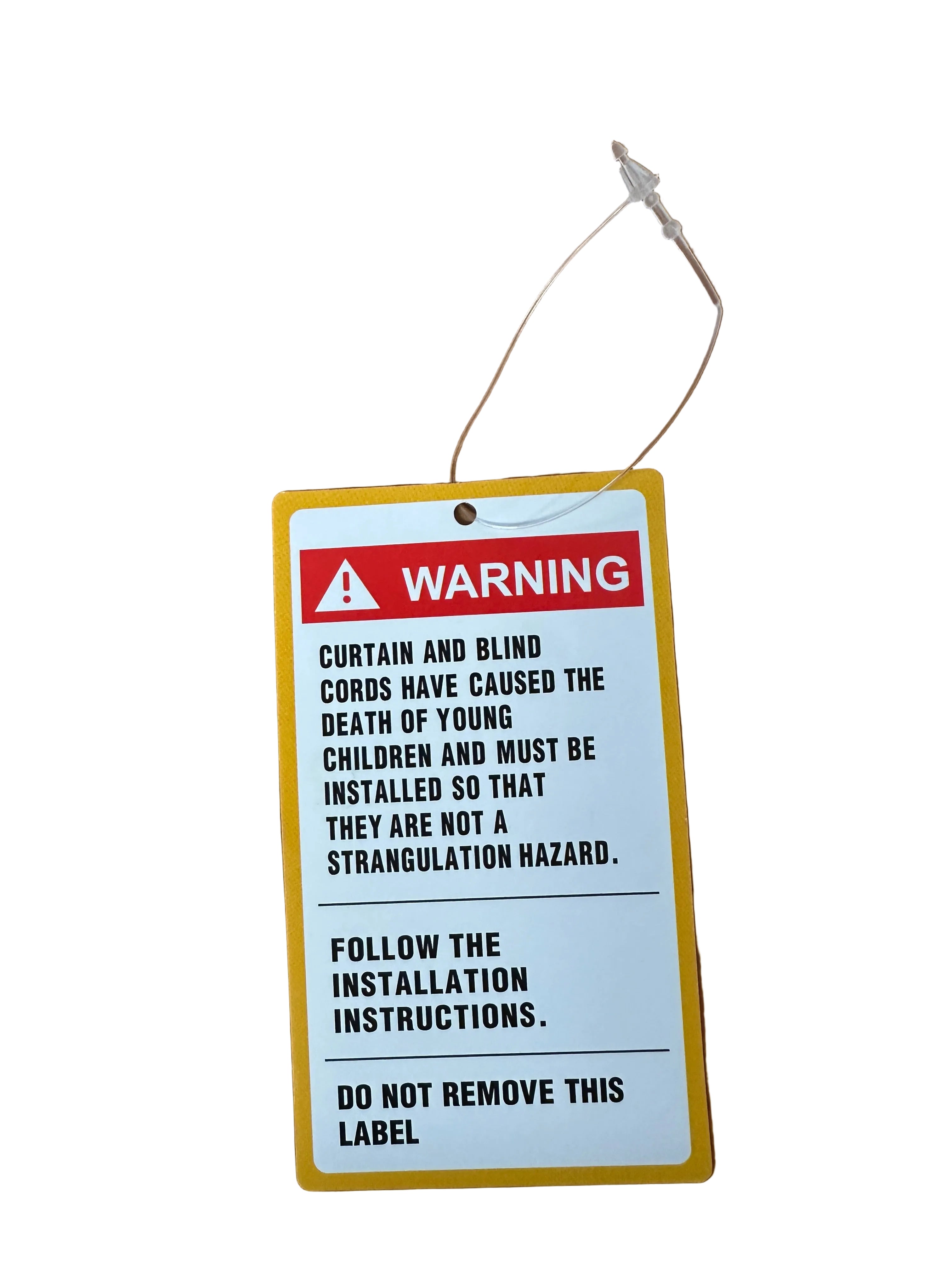 Blind Parts - Child Safety Warning Label