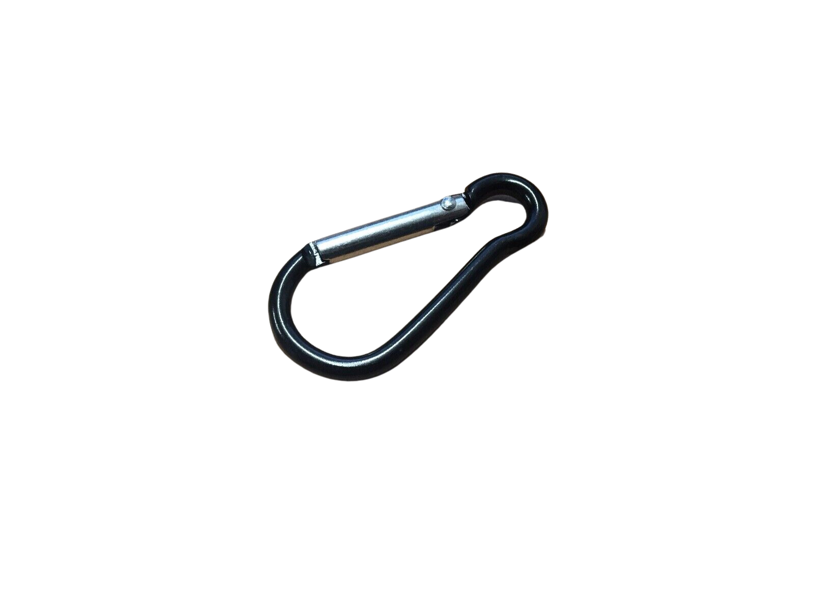 Carabiner Snap Hook Clip Black Key Ring Clasp 47 x 24mm