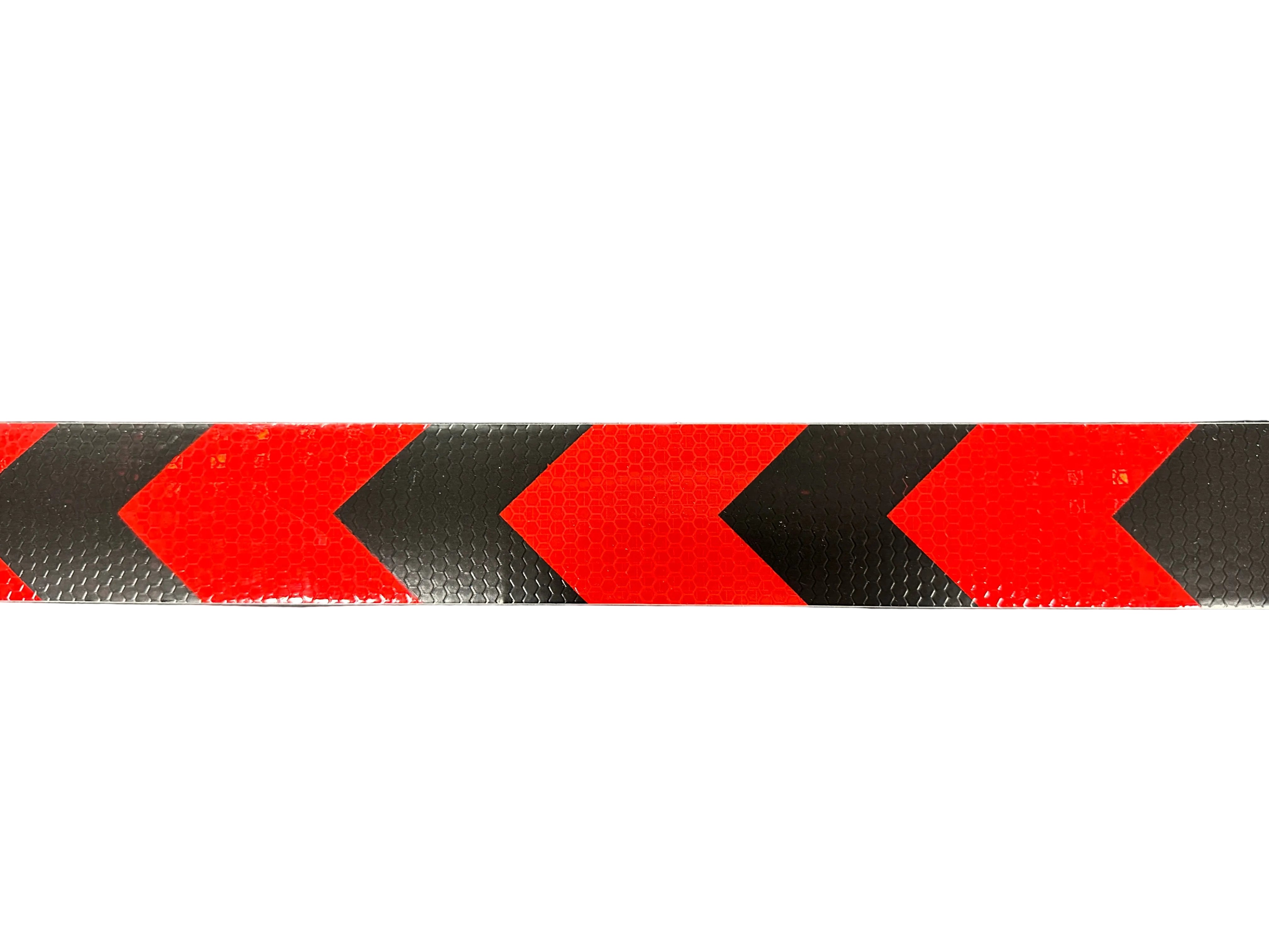 Reflective Safety Vehicle Tape - ARROW Black/Red - 50mm Width Adhesive