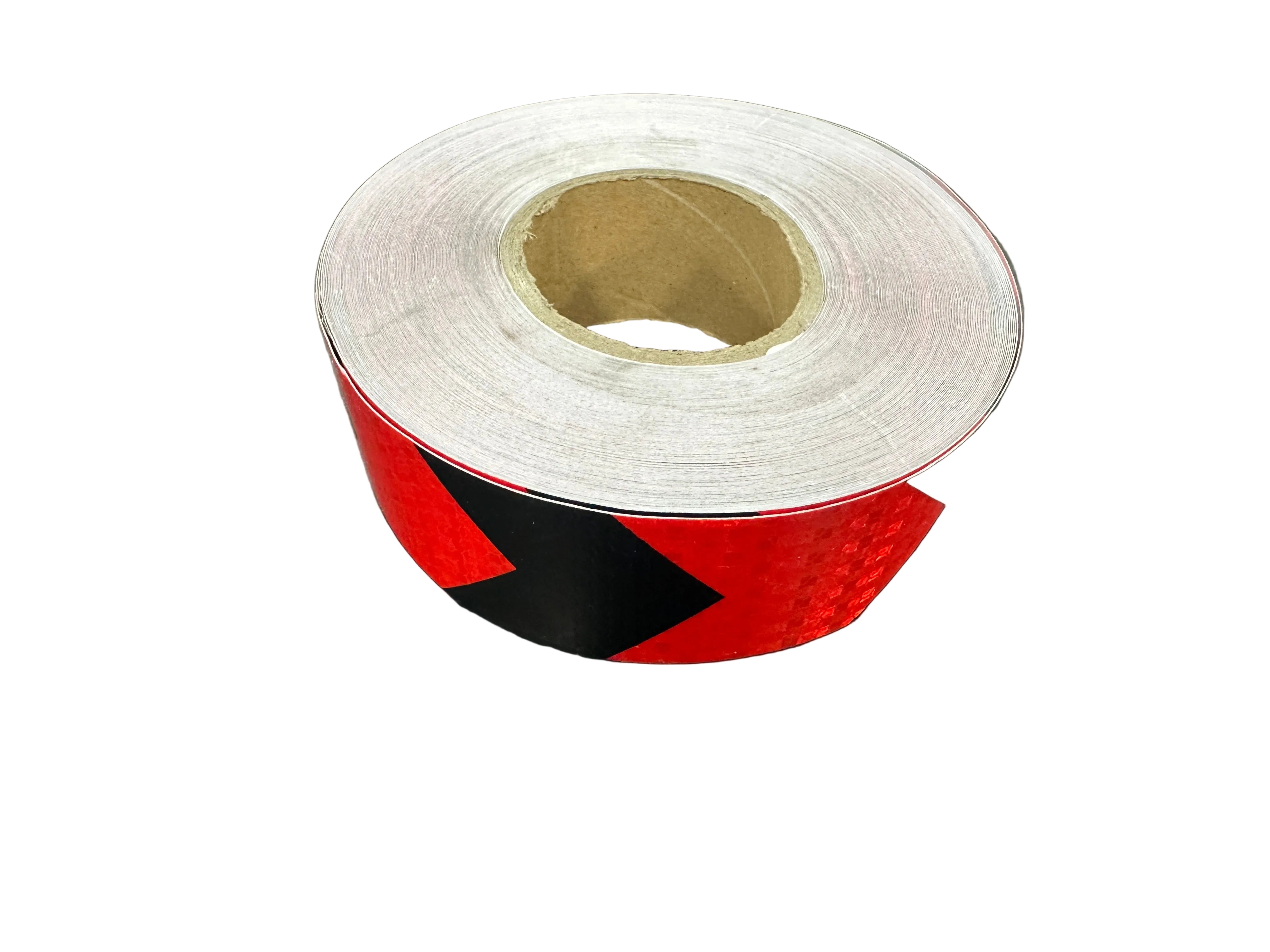 Reflective Safety Vehicle Tape - ARROW Black/Red - 50mm Width Adhesive
