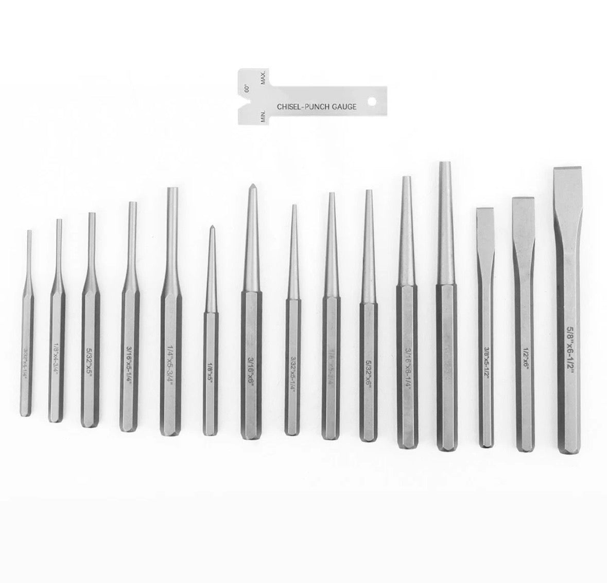 16 Piece Punch & Cold Chisel Set