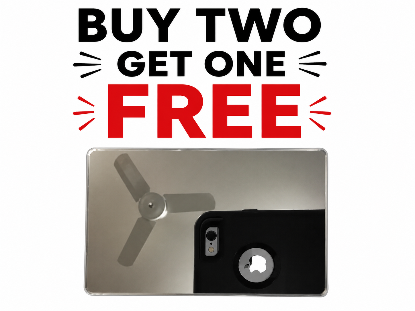 Credit Card Size Shatterproof Flexible Mirror (BUY 2 GET 1 FREE)