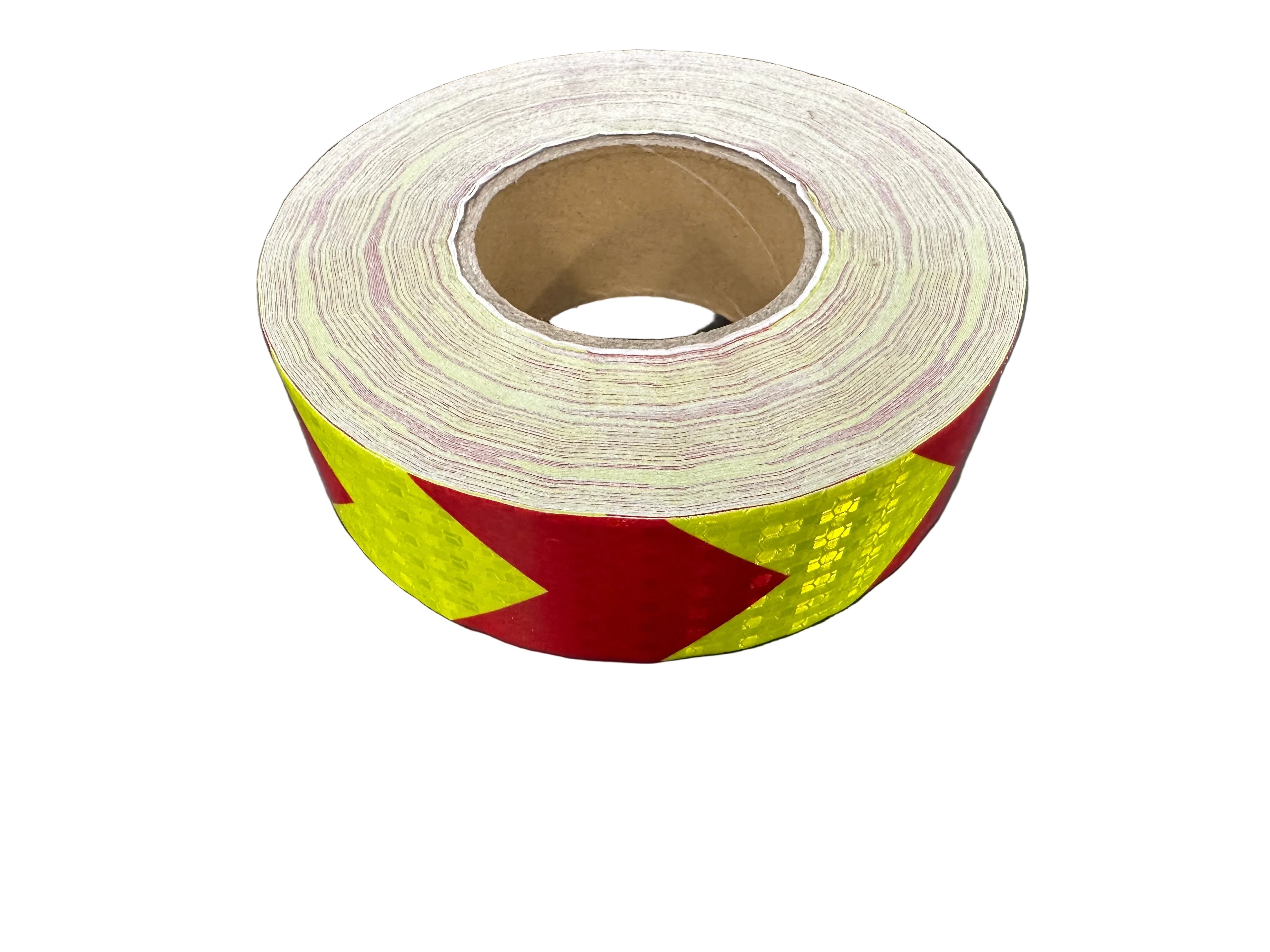 Reflective Safety Vehicle Tape - ARROW Red/Yellow - 50mm Width Adhesive