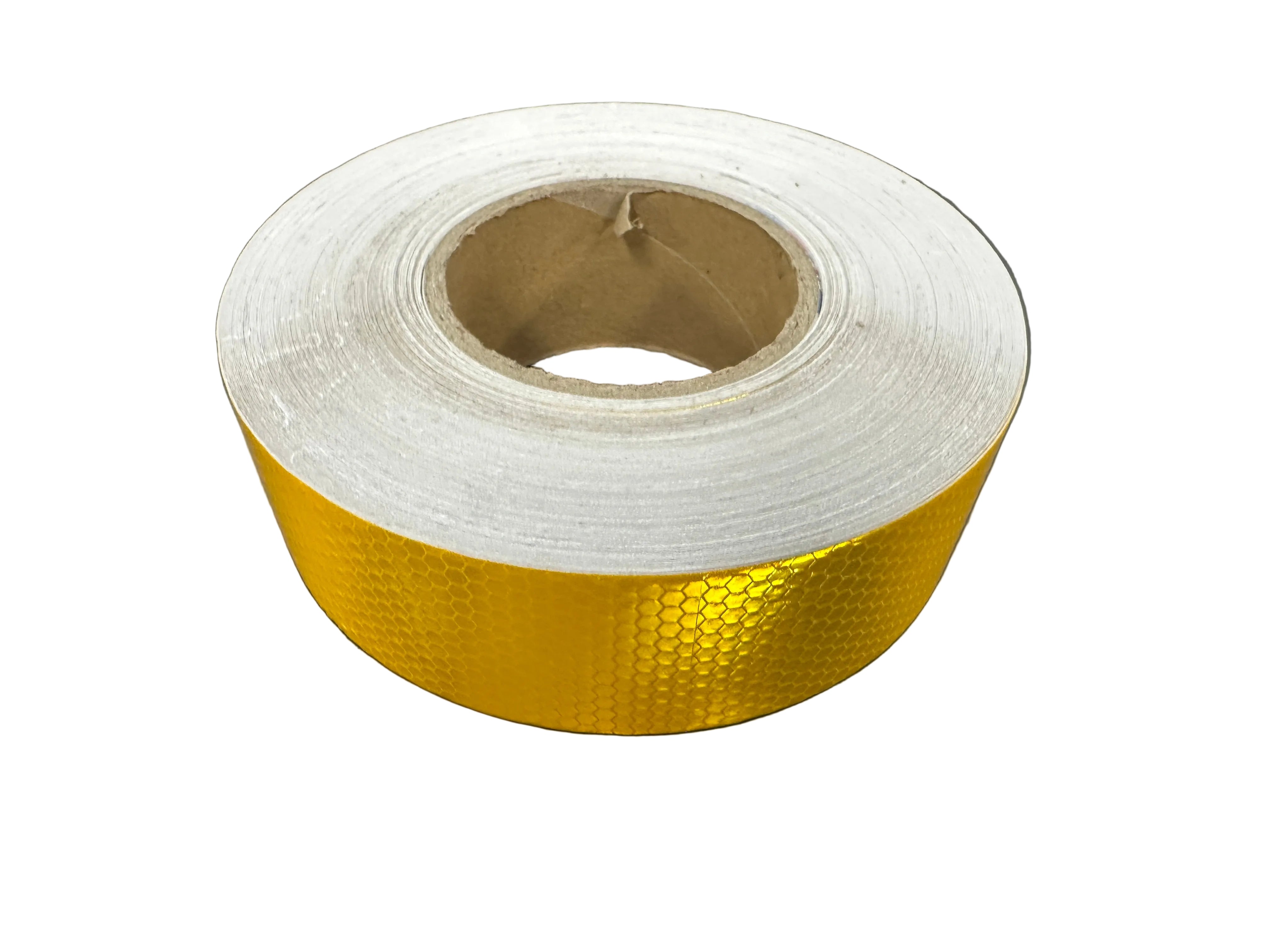 Reflective Safety Vehicle Tape - Amber - 50mm Width Adhesive