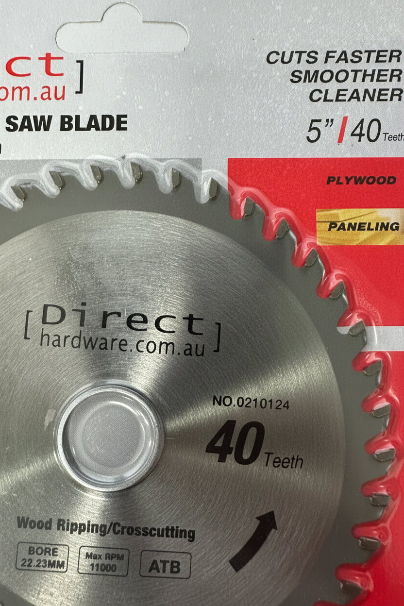 Circular Saw Blade 125mm 40T Aluminium Wood