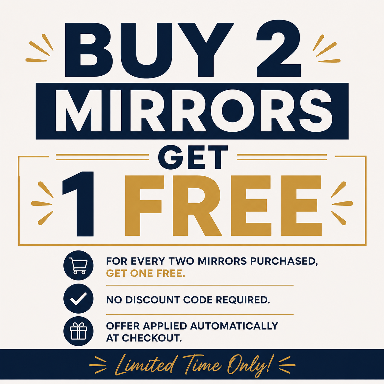 100mm Round Shatterproof Flexible Mirror (BUY 2 GET 1 FREE)
