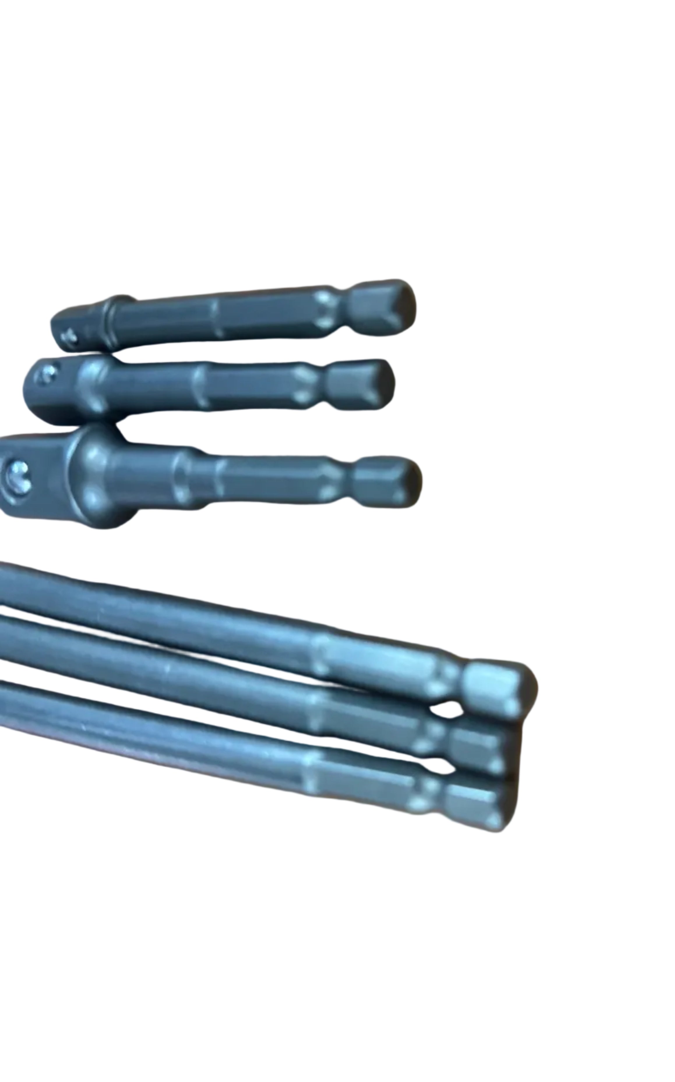 6x Set of Drill Socket Adapter Long + Short Extension Impact Bits