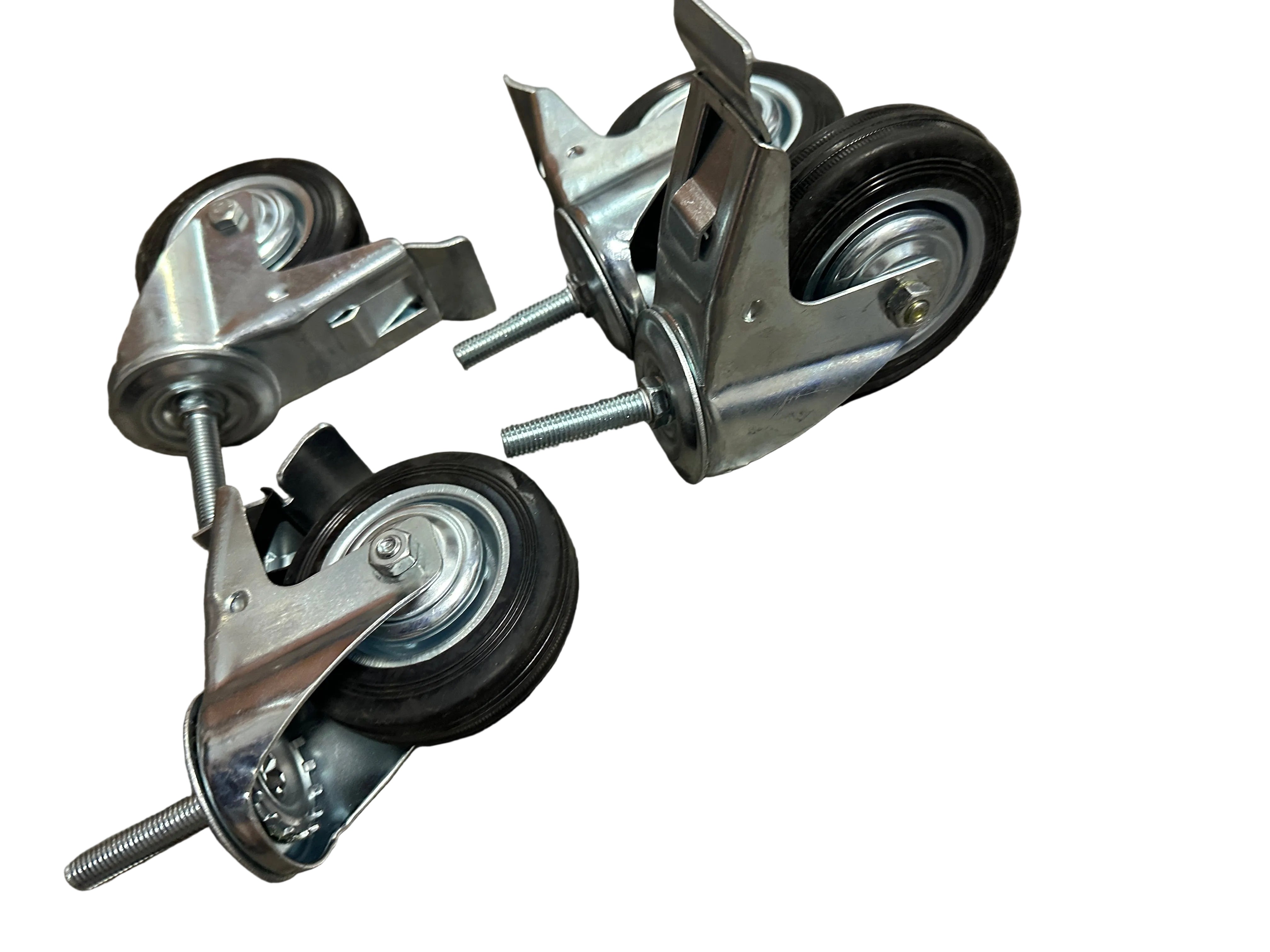 4" (100mm) Heavy Duty Swivel Castor Wheels M12-50mm - Set of 4