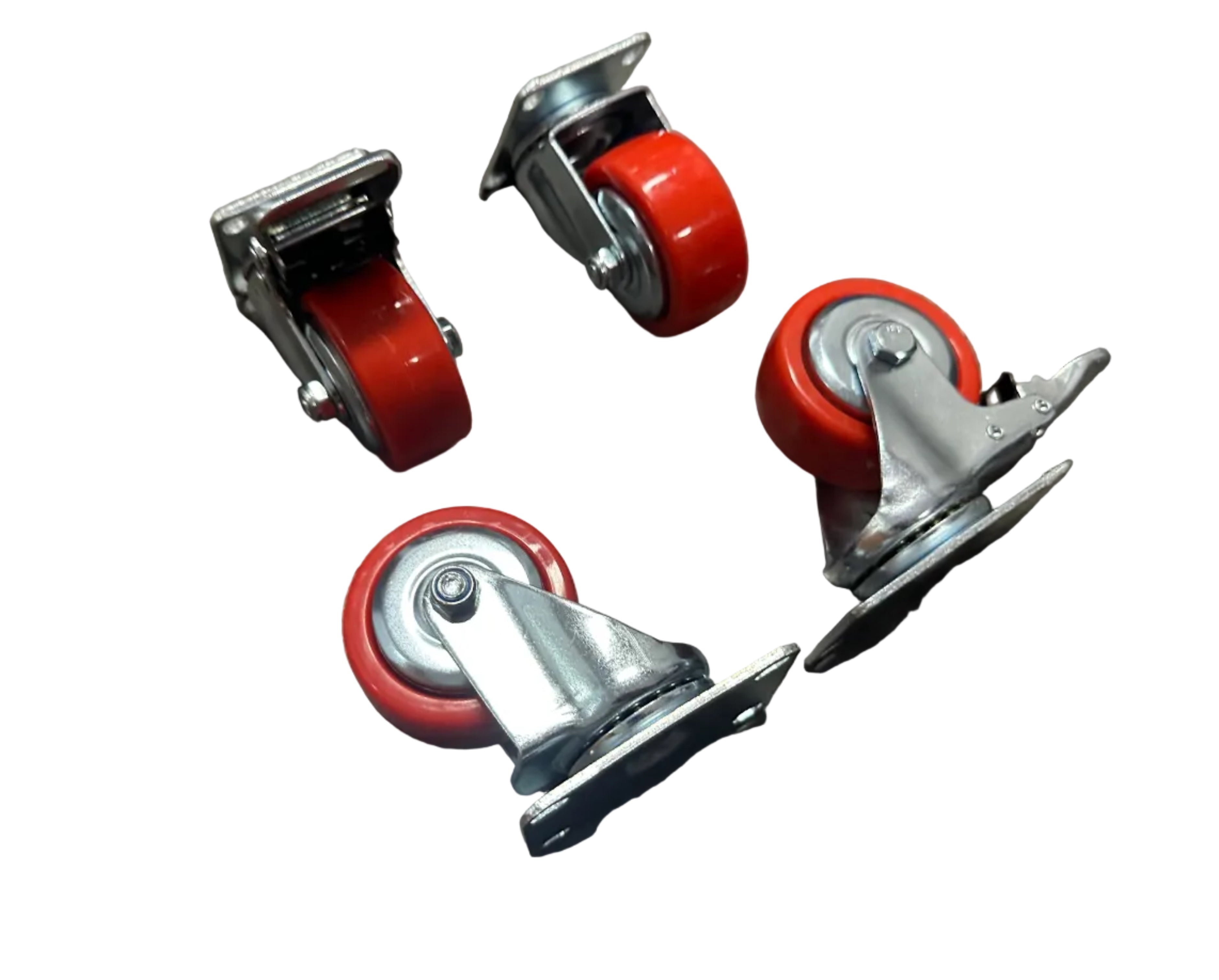 3" (75mm) Heavy Duty Swivel Castor Wheels - Set of 4