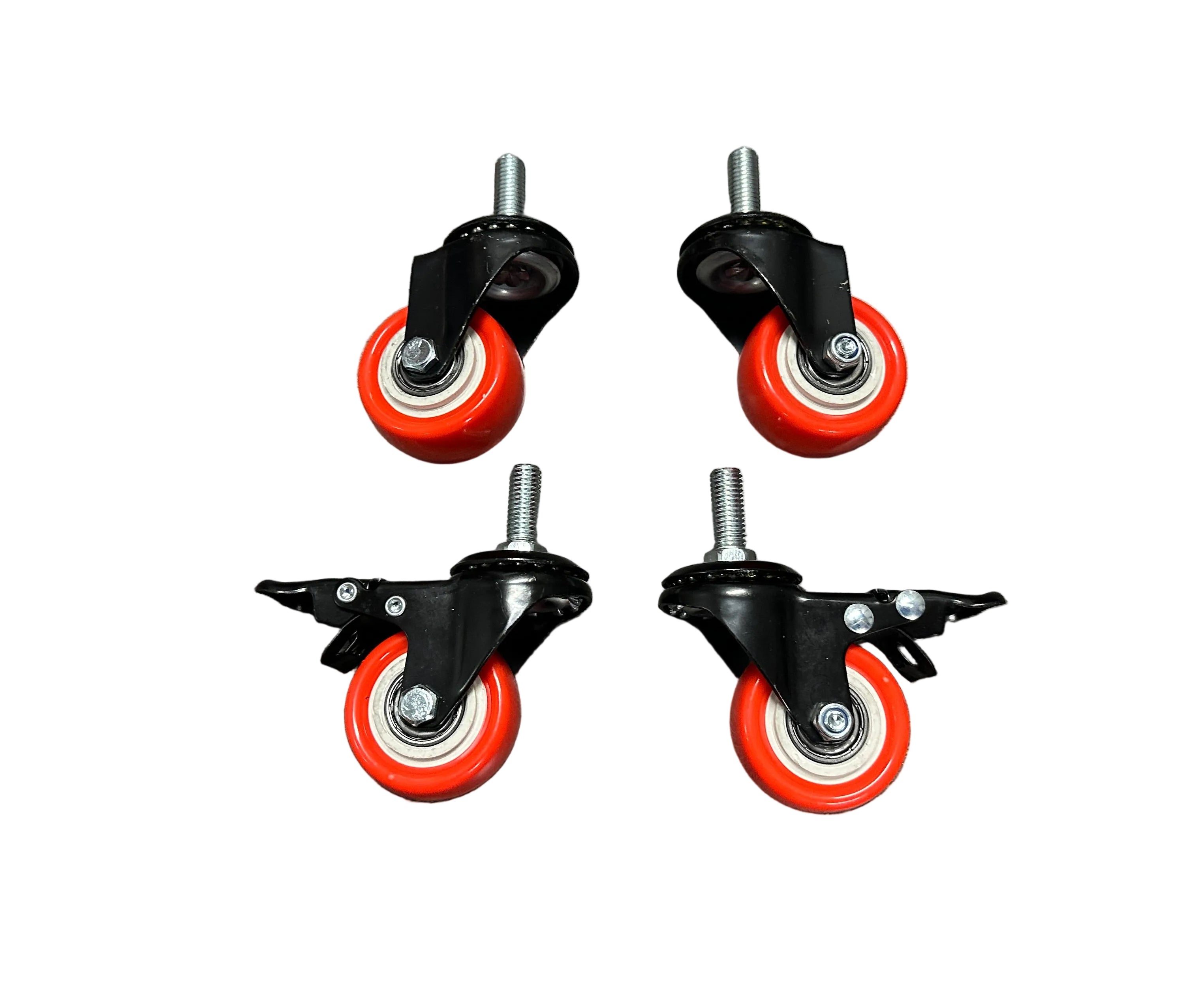 2" (50mm) Heavy Duty Swivel Castor Wheels M10x25mm - Set of 4