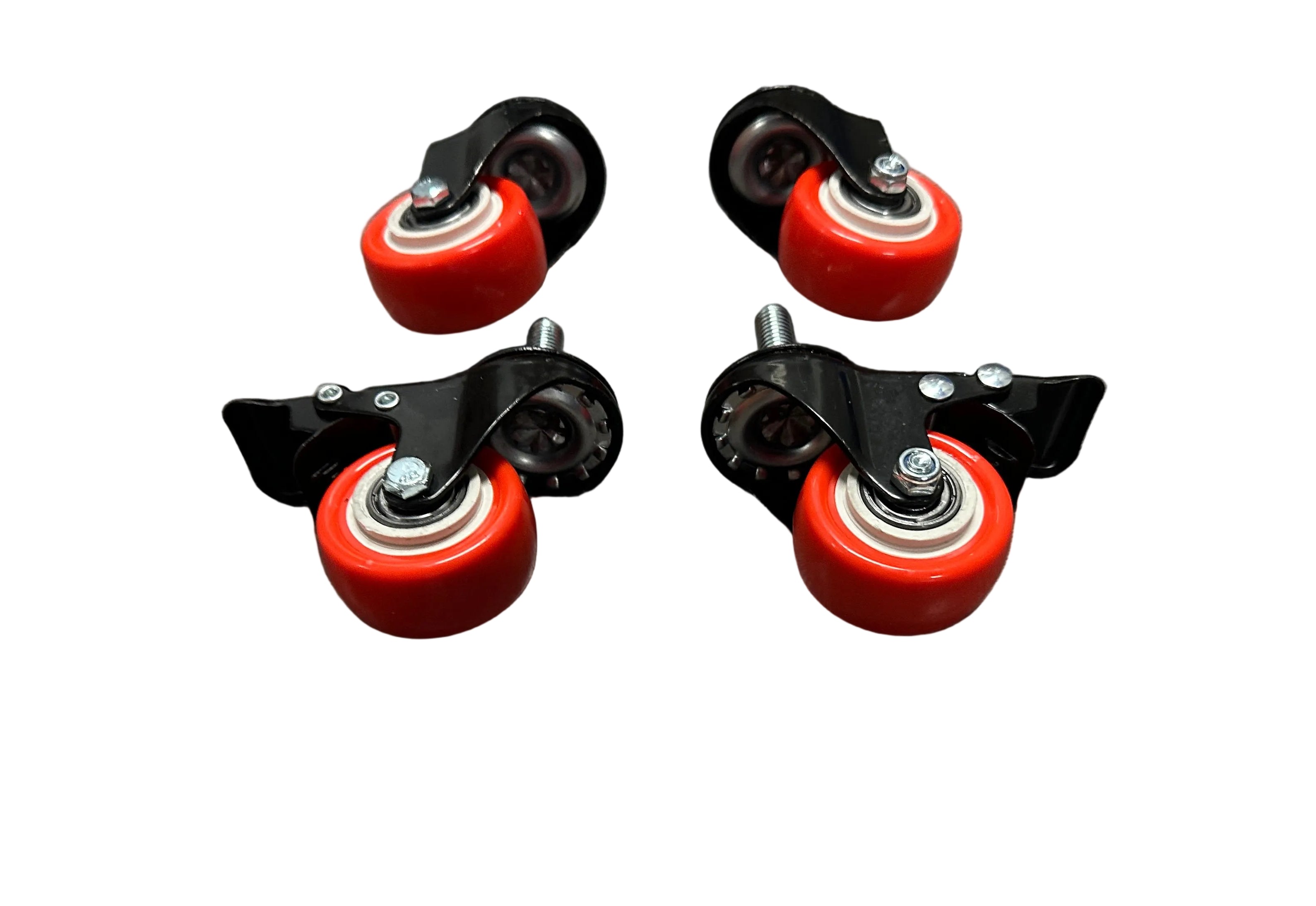 2" (50mm) Heavy Duty Swivel Castor Wheels M10x25mm - Set of 4