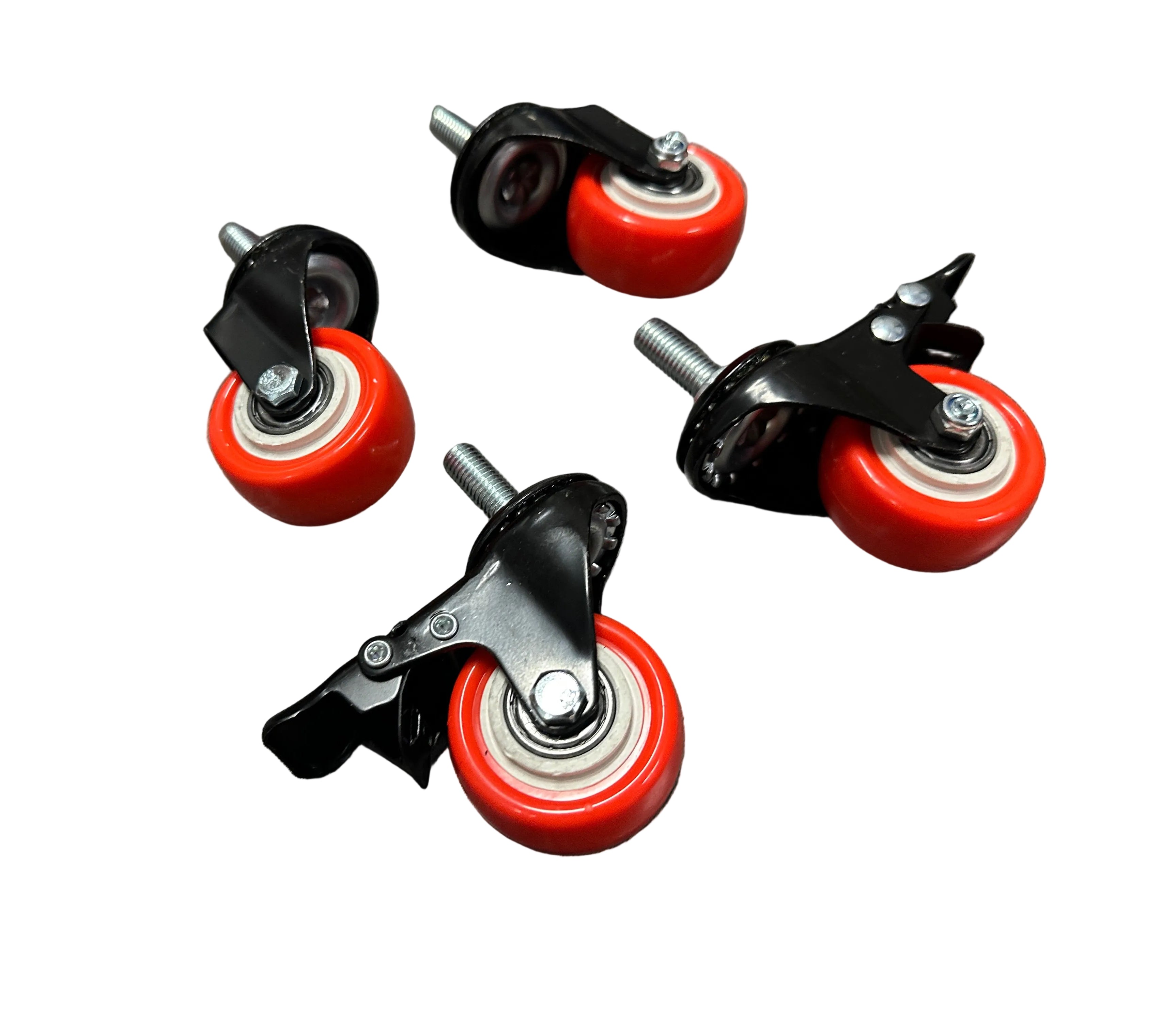 2" (50mm) Heavy Duty Swivel Castor Wheels M10x25mm - Set of 4