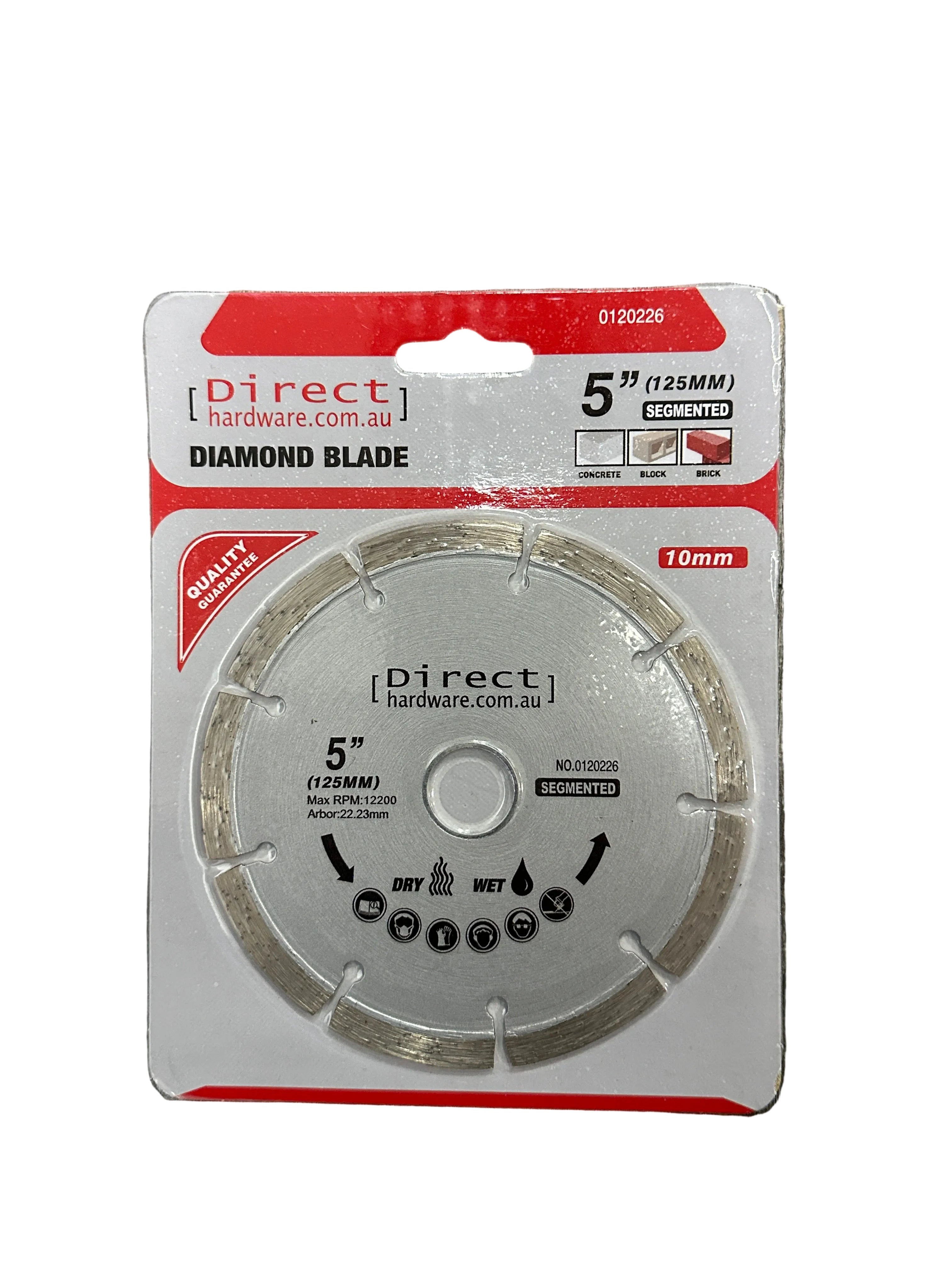 Grinder Blades - 125mm Masonry Diamond (Segmented) HOT PRESSED