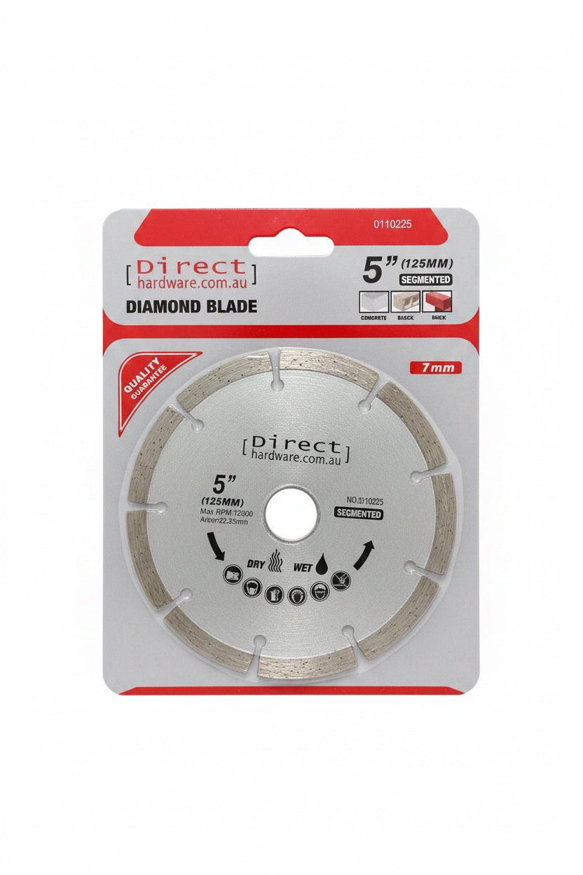 Grinder Blades - 125mm Masonry Diamond (Segmented)