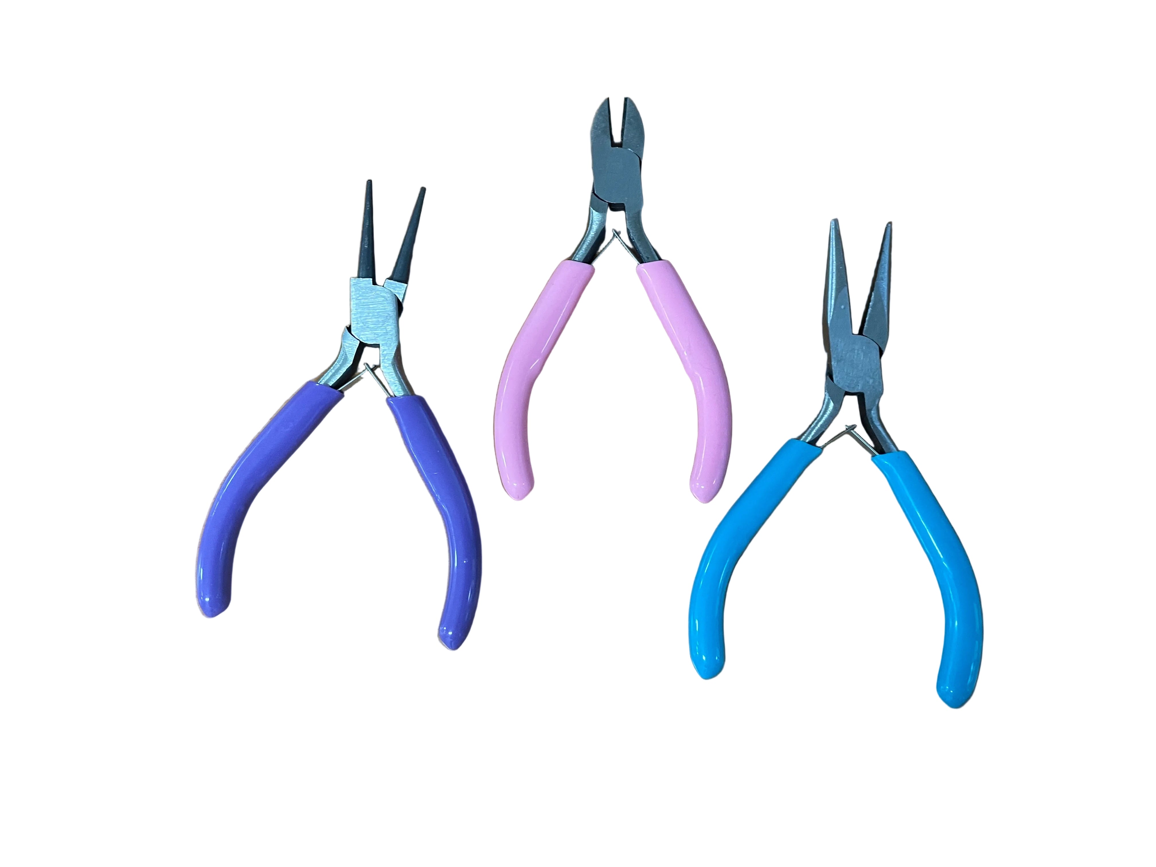 3x Jewellery Making Pliers Round Nose / Side Cutter