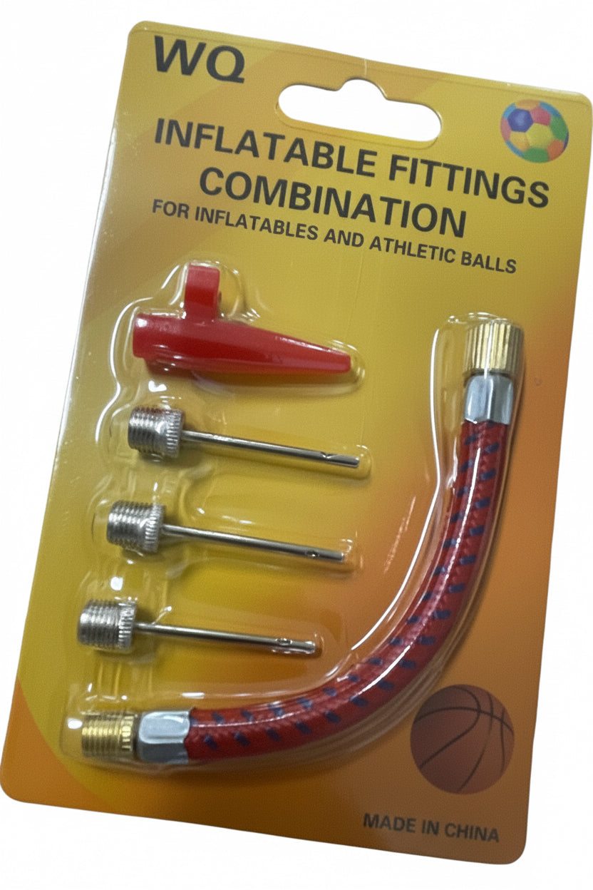 5 Pcs Ball Pump Adaptor Set with Inflating Needles