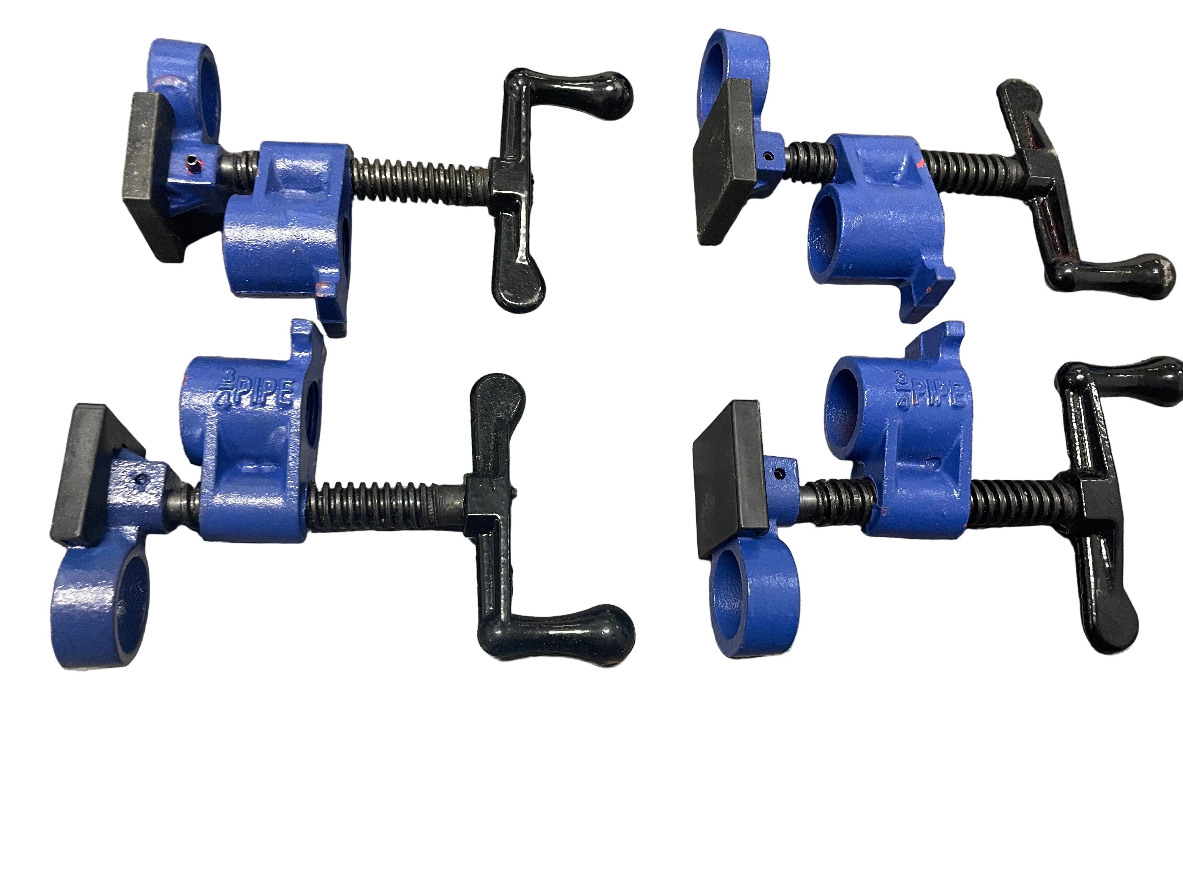 4x Heavy Duty 3/4" 20mm Gluing Pipe Tube Clamp Vice with Protecter Pads