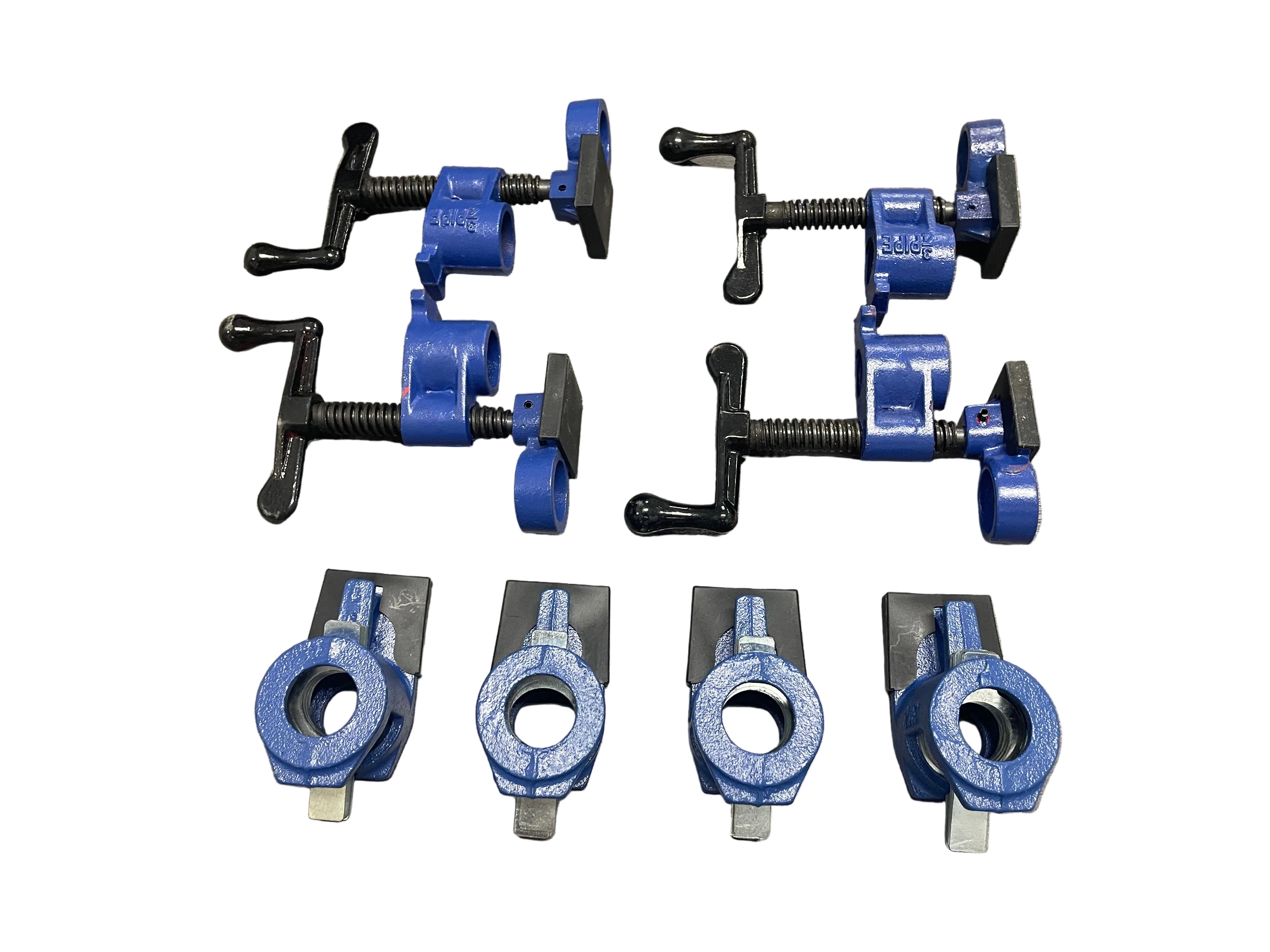4x Heavy Duty 3/4" 20mm Gluing Pipe Tube Clamp Vice with Protecter Pads