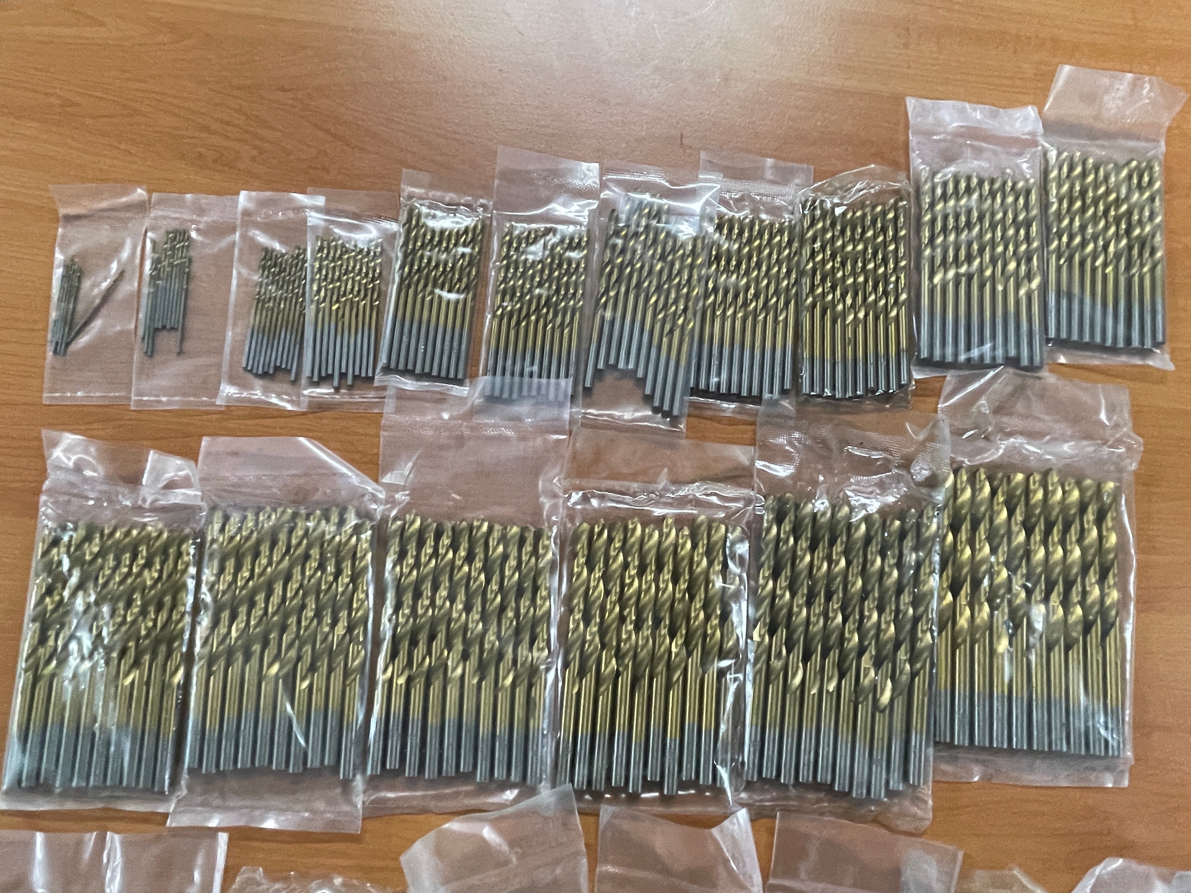 1mm-14mm 10 Pack Titanium Drill Bits Straight Shank For Wood Aluminium