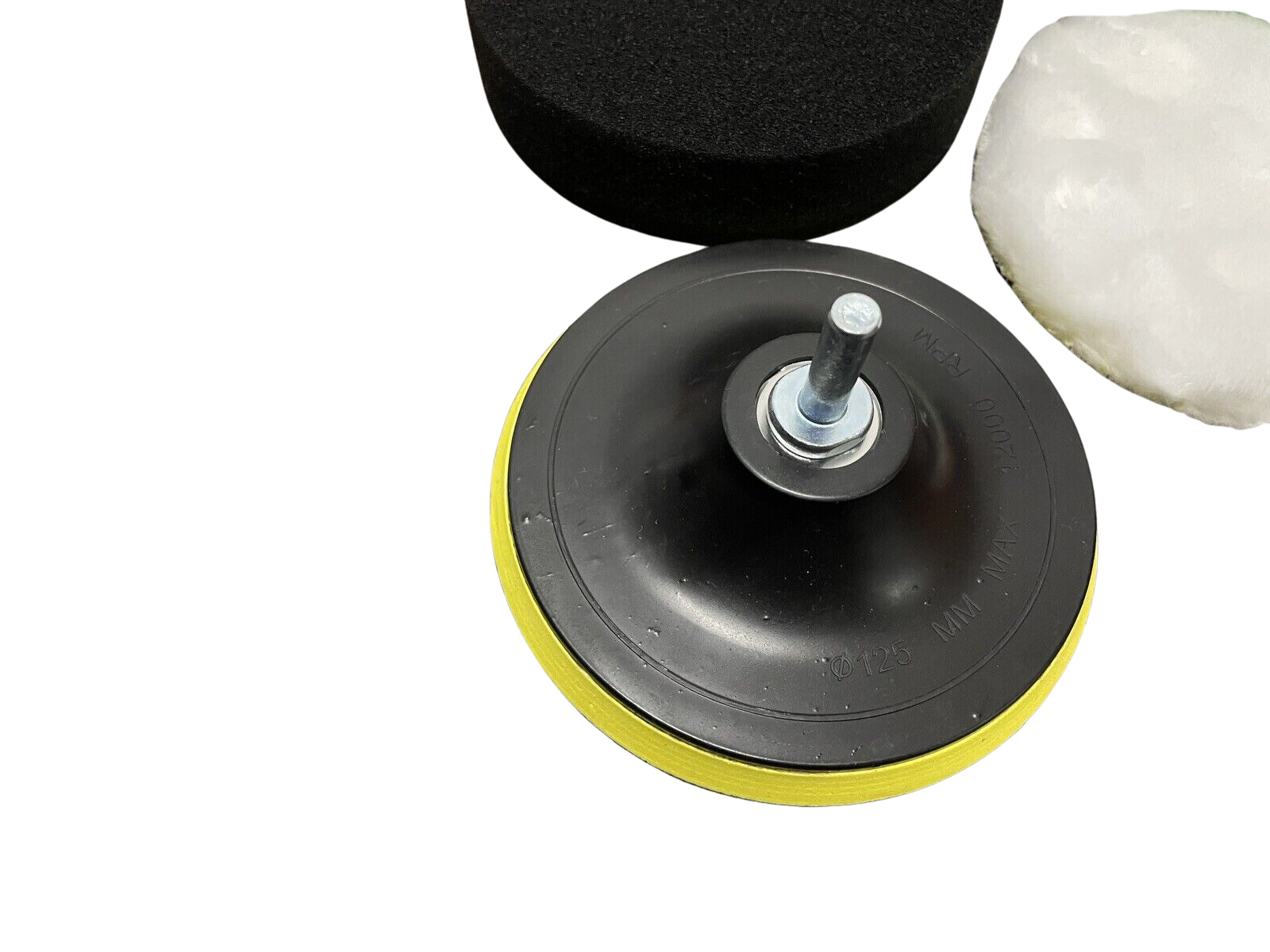 12x 125mm 5" Buffing Waxing Polishing Sponge Pads Set