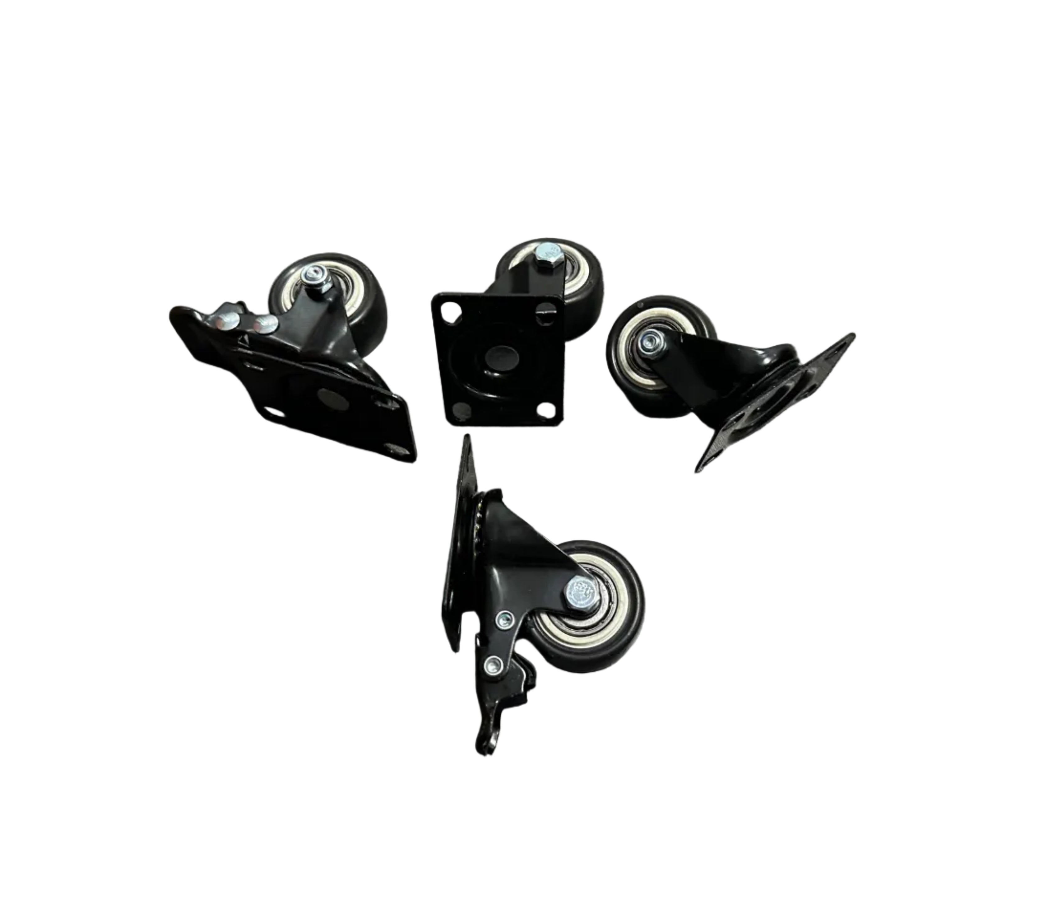1.5" (40mm) Heavy Duty Swivel Castor Wheels - Set of 4