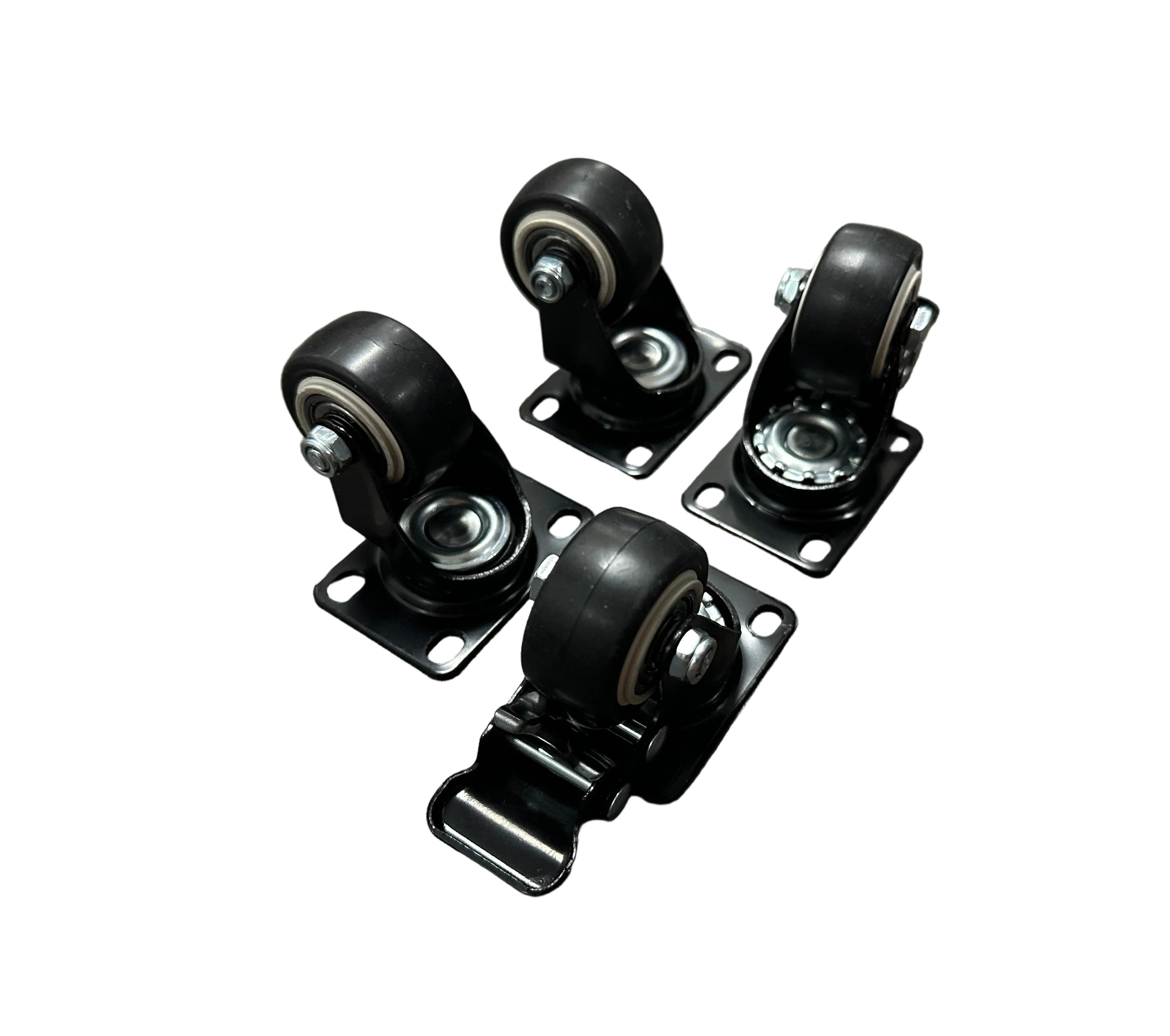 1.5" (40mm) Heavy Duty Swivel Castor Wheels - Set of 4