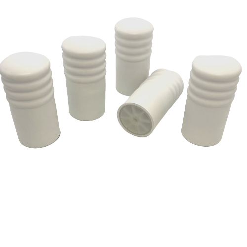 5 x White PVC Stop - 80MM LONG