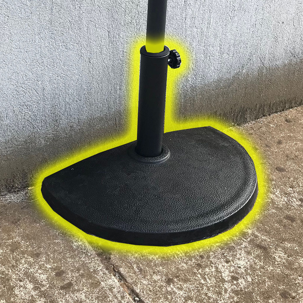 Half Size Compact Garden Umbrella - WEIGHTED BASE ONLY