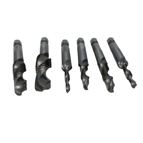 6 Piece Countersink Deburr Set with Hex Shanks