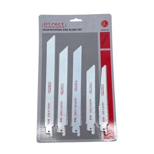 Reciprocating Saw Blades - 9 Piece Multi Pack