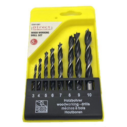 8 Piece Wood Working Heavy Duty Drill Set