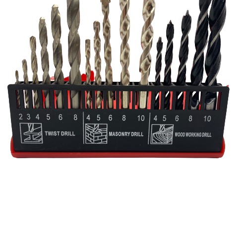16 Piece Combination Heavy Duty Drill Set