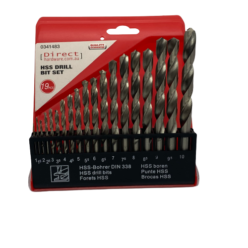 19 Piece HSS Heavy Duty Drill Bit Set