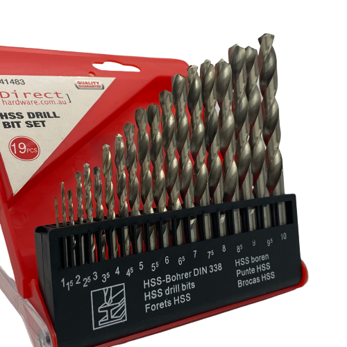 19 Piece HSS Heavy Duty Drill Bit Set