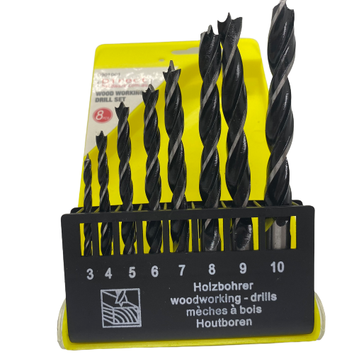 8 Piece Wood Working Heavy Duty Drill Set