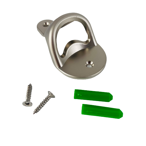 Silver Stainless Steel Wall Mounted Bottle Opener