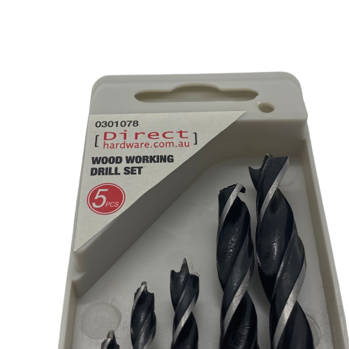 5 Piece Wood Working Heavy Duty Drill Set