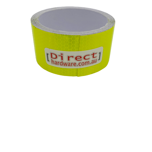 Reflective Tape - Yellow - 50mm Width Adhesive