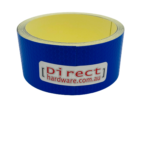 Reflective Tape - Blue - 50mm Width Adhesive