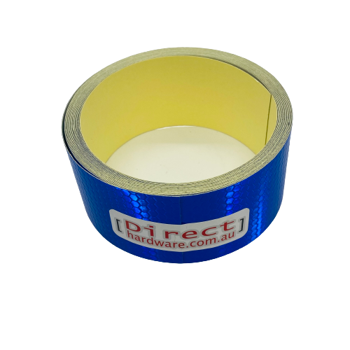 Reflective Tape - Blue - 50mm Width Adhesive
