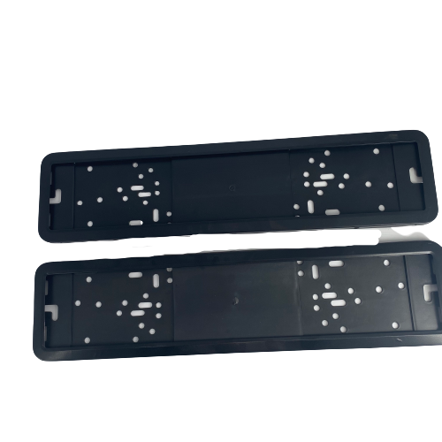 Euro Number License Plate Cover Black