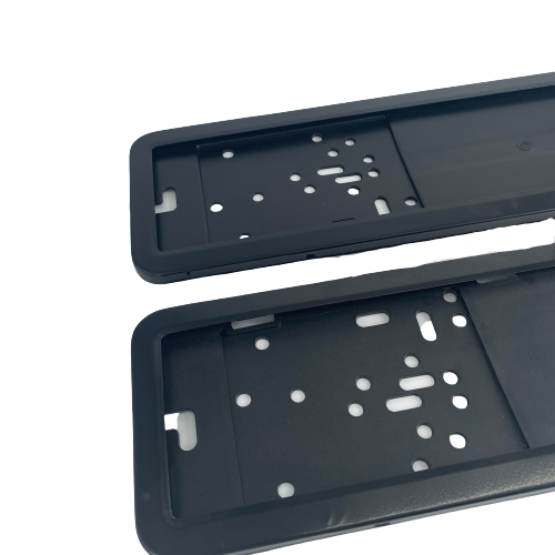 Euro Number License Plate Cover Black