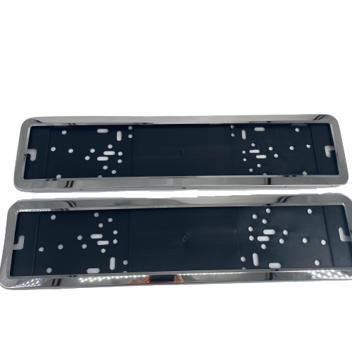 European Number License Plate Cover Chrome