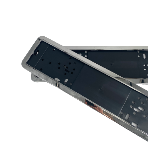 European Number License Plate Cover Chrome