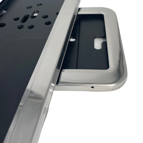 European Number License Plate Cover Chrome