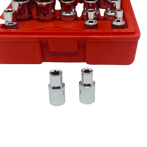 14 Piece External Torx Socket Set Female Bit