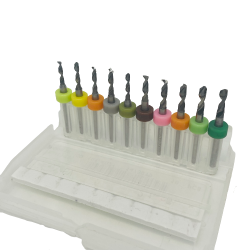 Tungsten Carbide Micro Drill Bits - Pack Set of 10