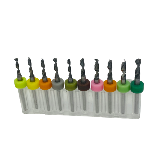 Tungsten Carbide Micro Drill Bits - Pack Set of 10