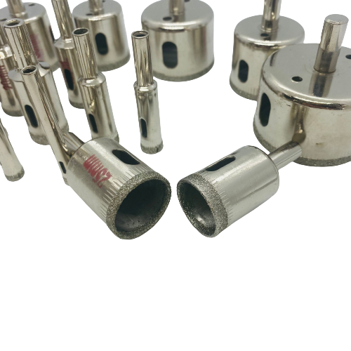 Diamond Glass Cutter Hole Saw - 16 Piece Set