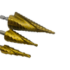 3 Piece HSS Spiral Step Drill Set 4-32mm